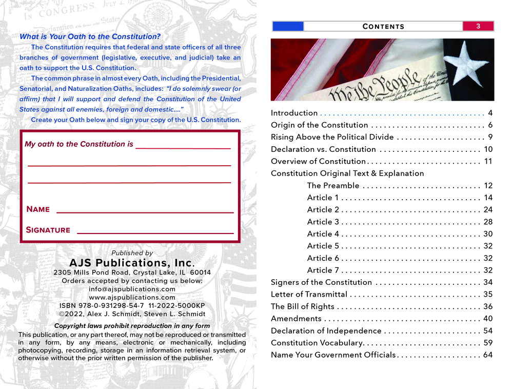 The. U.S. Constitution A Pocket Guide for Students of All Ages