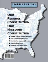 Image Our Federal Constitution, Our Missouri Constitution Teacher Guide
