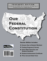 Image Our Federal Constitution - Teacher Guide